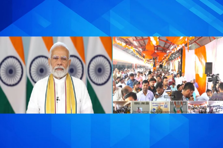 PM Modi flags off 3 new Vande Bharat trains