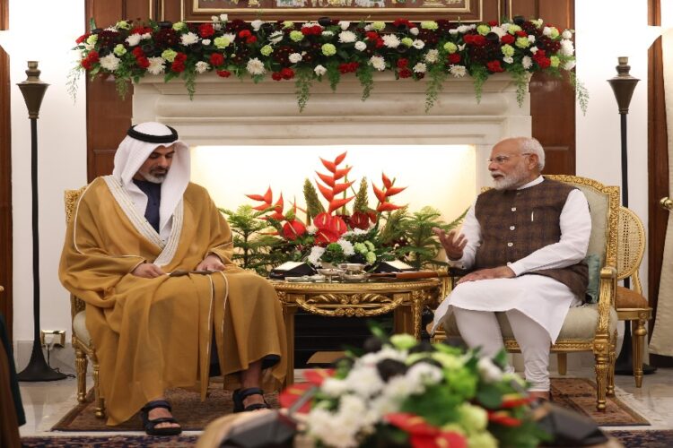 Abu Dhabi Crown Prince two day visit to India