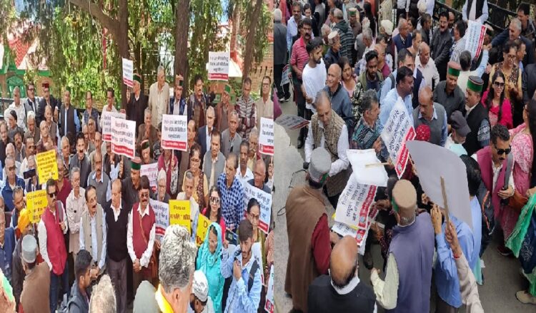 Himachal Pensioners Protest