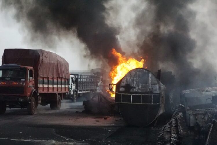 Petrol tanker explodes in Nigeria