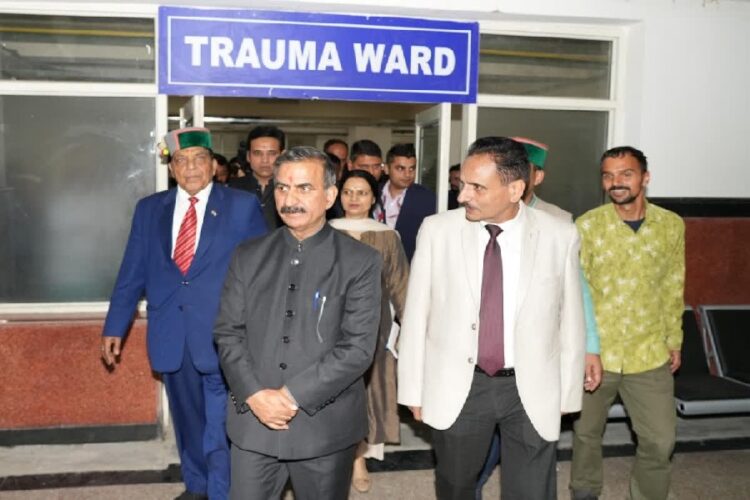 Cm Sukhu Inaguretd Trauma Center in IGMC Shimla