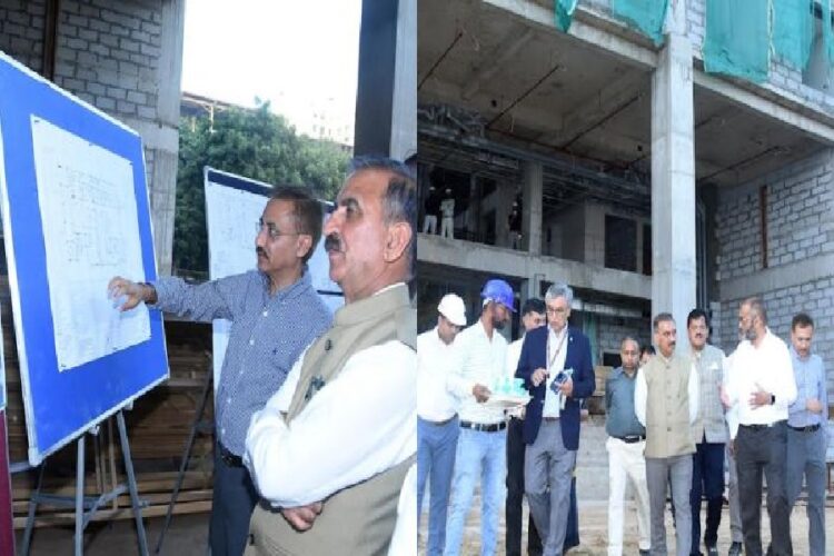 CM Sukhu visited the under construction Himachal Niketan