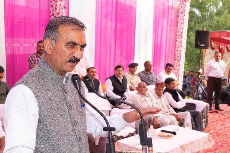 CM Sukhu hamirpur visit