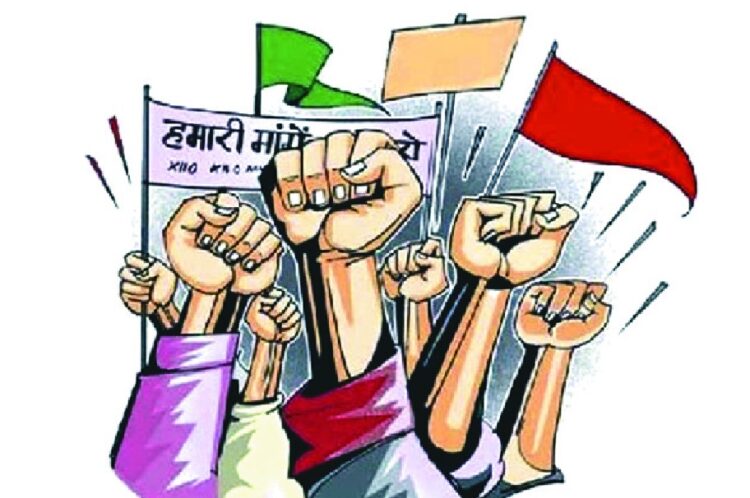 Himachal vocational teachers Protest