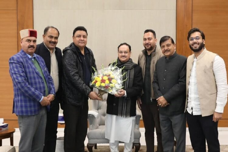 BJP MLA Sudhir Sharma met JP Nadda