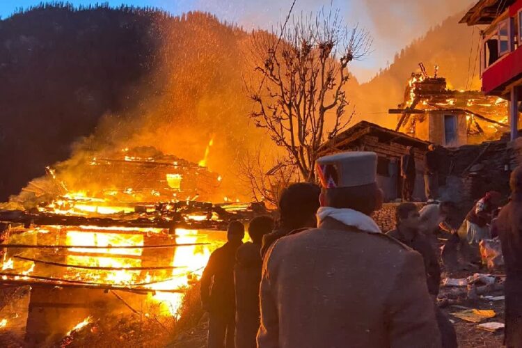 Fire In Tandi Village