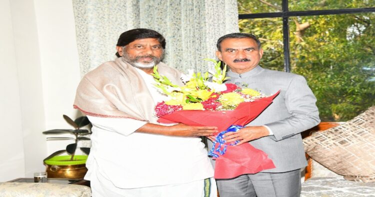 Telangana Deputy CM Mallu Bhatti met CM Sukhu in Delhi