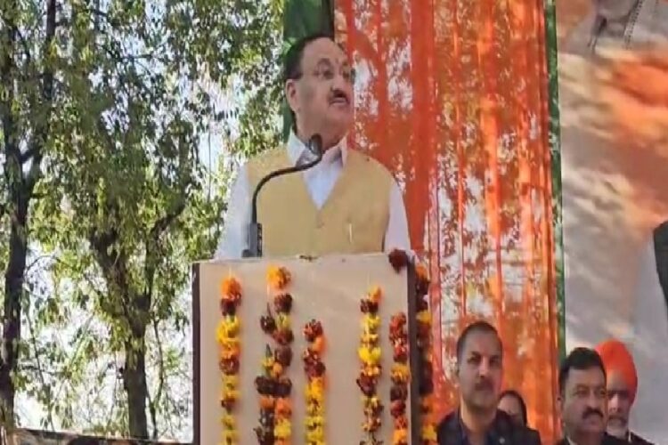 JP Nadda in Bilaspur