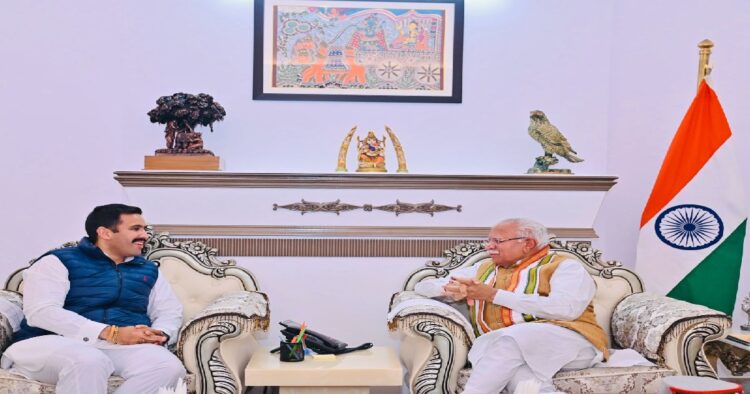 Vikramaditya Singh met Union Minister Manohar Lal