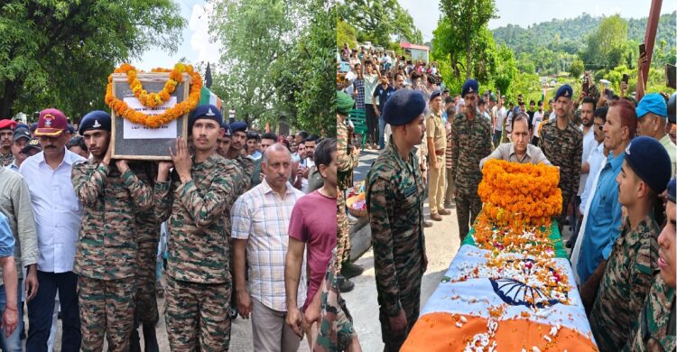 बलिदानी सूबेदार मेजर पवन कुमार पंचतत्व में विलीन, सैन्य सम्मान के साथ हुआ अंतिम संस्कार